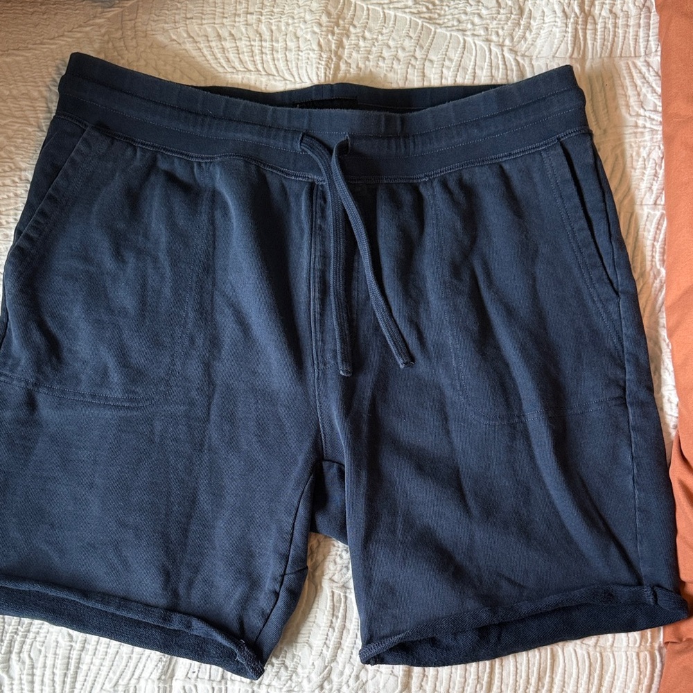 Lucky Brand Men's Navy Drawstring Athletic Shorts